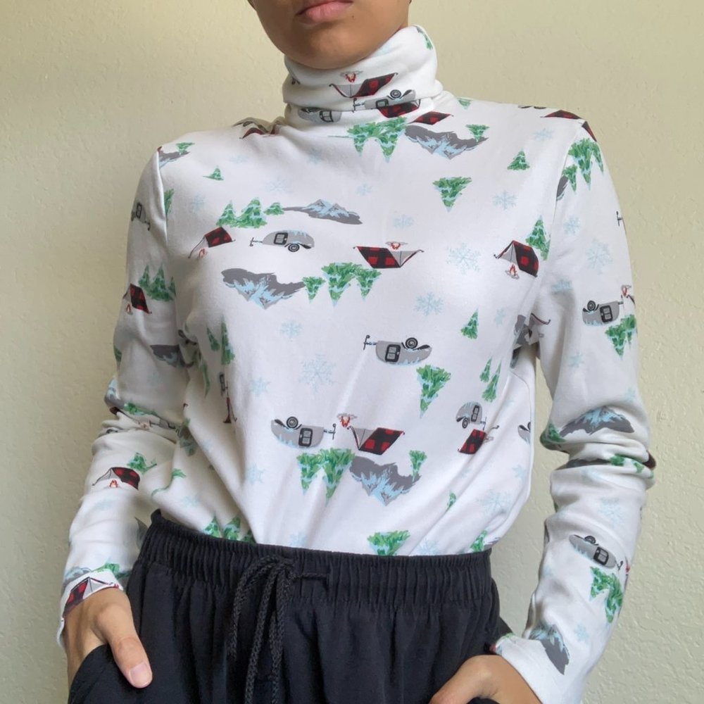 White Turtleneck